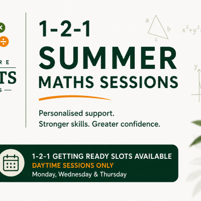 1 to 1 Summer Maths Sessions