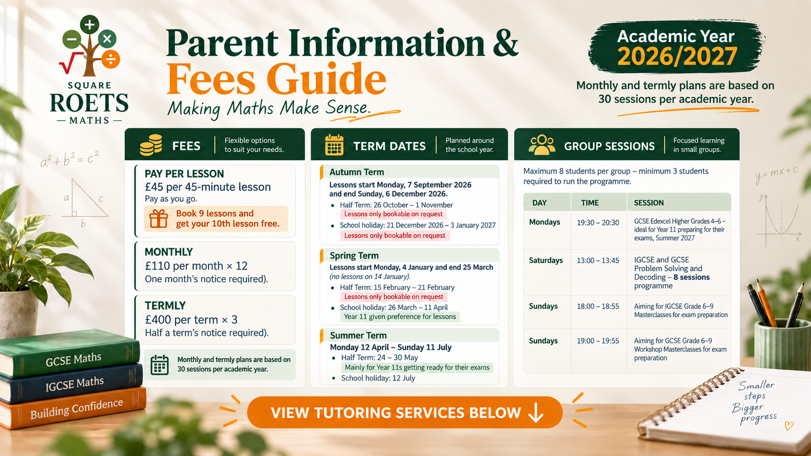 Parent Information & Fee Guide